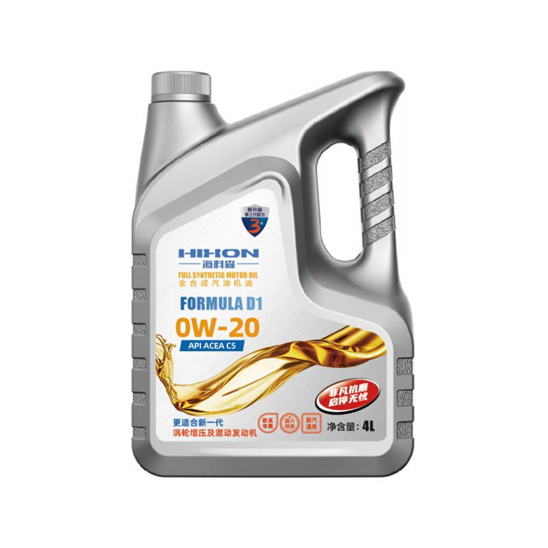Óleo de motor totalmente sintético Hixon Formula D1 0W-20 (API SP / ACEA C5)