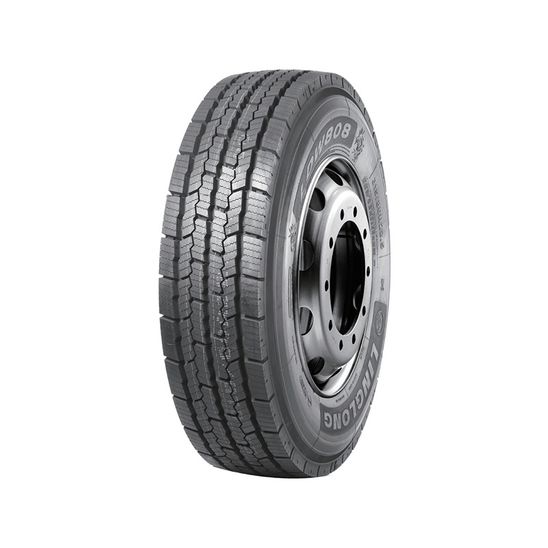Pneu de inverno LDW808 para caminhão em todas as posições com design de lamela em zigue-zague de onda dupla para alta tração na neve