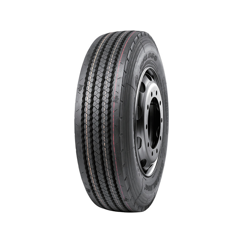Pneu radial para caminhão LFL866 de banda de rodagem larga e totalmente posicionado, anti-pedra e alta quilometragem – especificação emergente de 17,5 polegadas