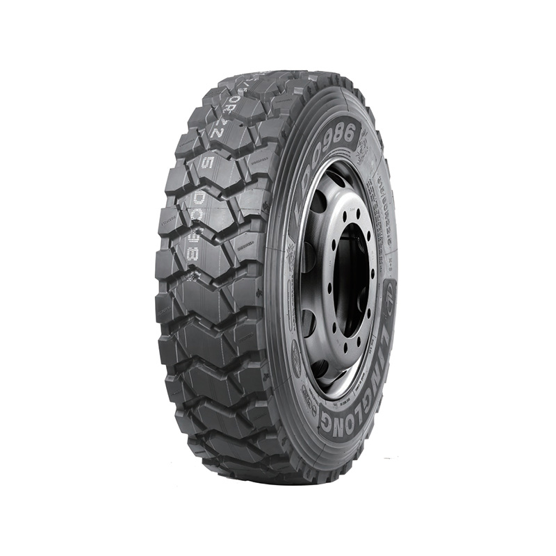 LDO986 Pneu radial multiespecificado autolimpante, resistente a perfurações e em todas as posições, para caminhões basculantes